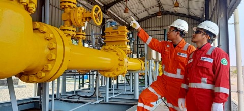 Pipa Gas Bumi. Foto : Medcom/Suci.