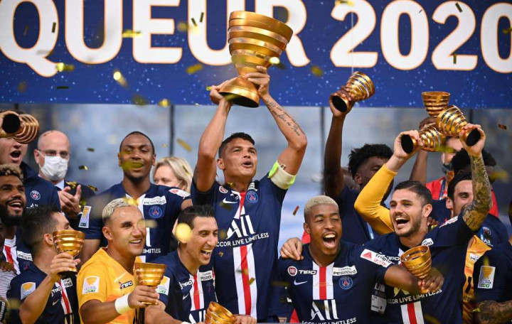 Menang Adu Penalti, PSG Juara Piala Liga Prancis 2019--2020