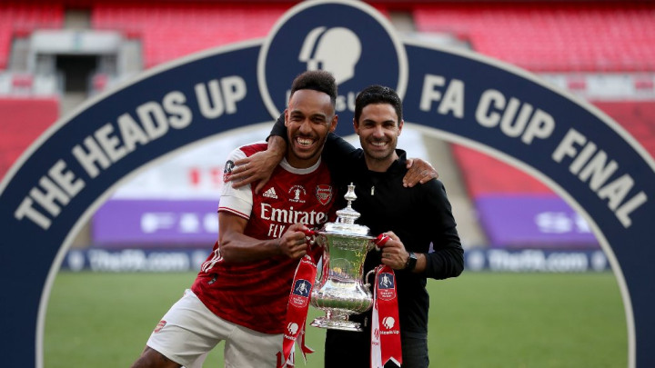 Usai Juara Piala FA, Arteta Yakin Aubameyang Bertahan di Arsenal
