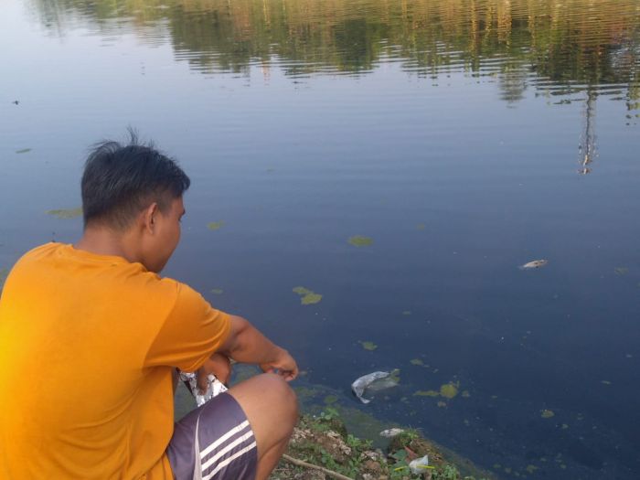 Aliran Sungai Citarum di Karawang Berwarna Hitam dan Bau