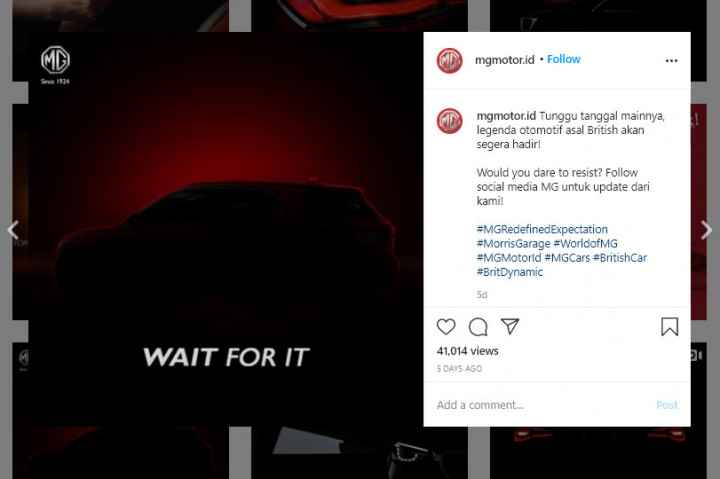 'Senjata' Baru Morris Garage Siap Meluncur di Indonesia?