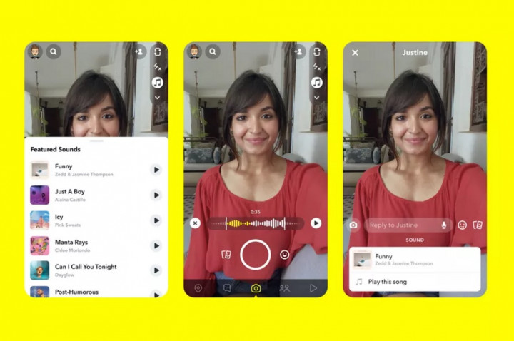 Snapchat Tambahkan Fitur Musik Serupa TikTok