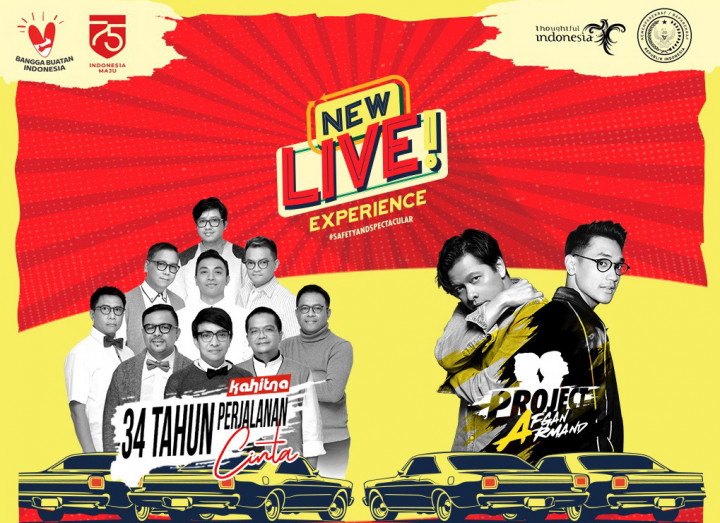 Kahitna, Armand Maulana dan Afgan Tampil di Konser New Live! Experience