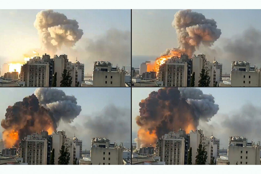 Kondisi Beirut Pasca Diguncang Dua Ledakan Dahsyat
