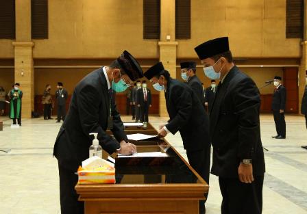 Pelantikan pejabat pimpinan tinggi madya dan pratama di lingkup Kementerian Pertanian - - Foto: dok Kementan