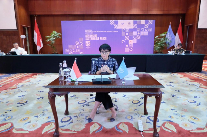 Minister Retno Chairs UN Security Council High-Level Open Debate