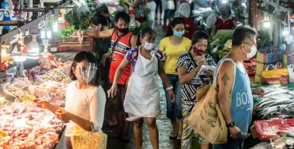 Aktivitas perekonomian di Filipina. Foto: AFP/Lisa Marie David.