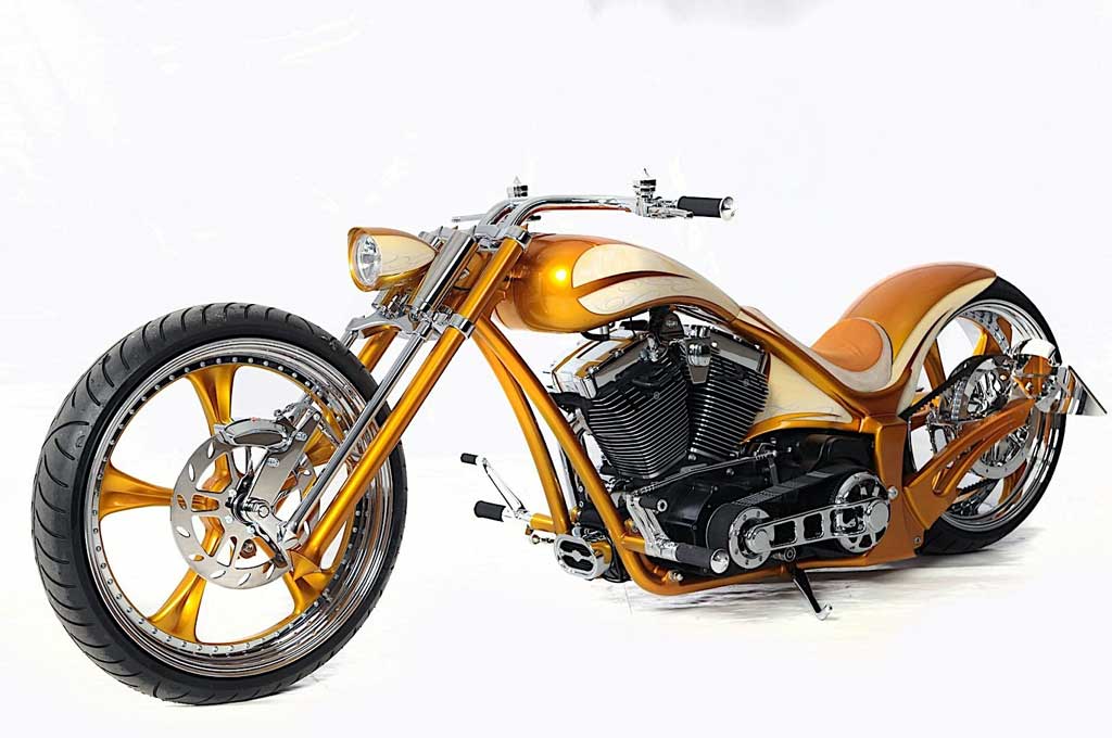 Modifikasi ?Harley-Davidson Golden Lowrider. Autoevolution