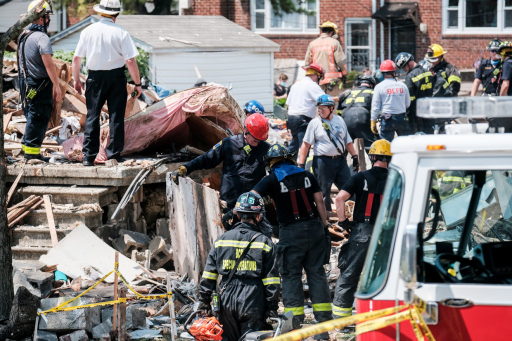 Kerusakan Akibat Ledakan Dahsyat di Baltimore AS