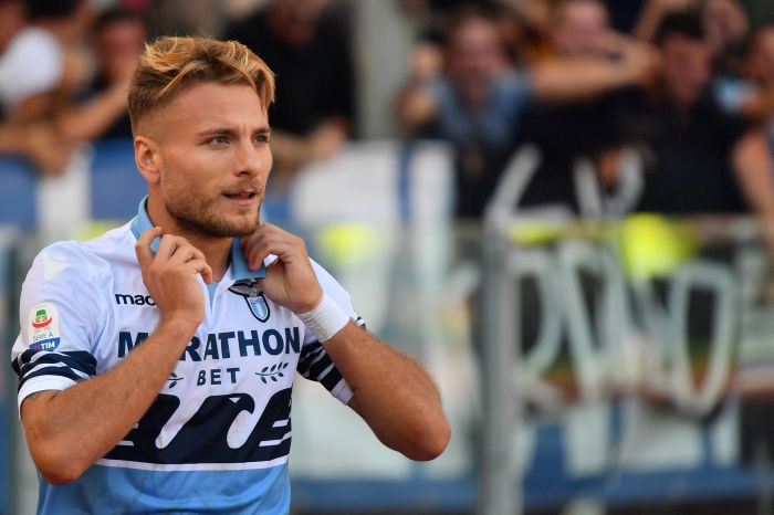 Penyerang Lazio, Ciro Immobile (AFP/Alberto Pizzoli)