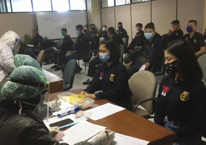 Puluhan Paskibraka Jakarta Utara Jalani <i>Rapid Test</i>