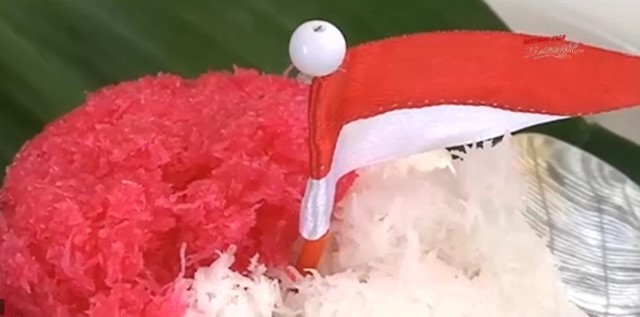 Ketan Merah Putih Sambut Hari Kemerdekaan ke-75 RI di Era Kenormalan Baru