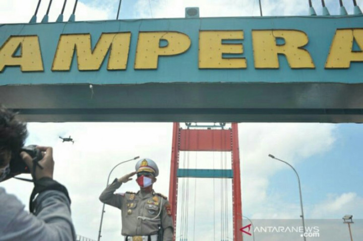 Jembatan Ampera Ditutup saat Detik-detik Proklamasi