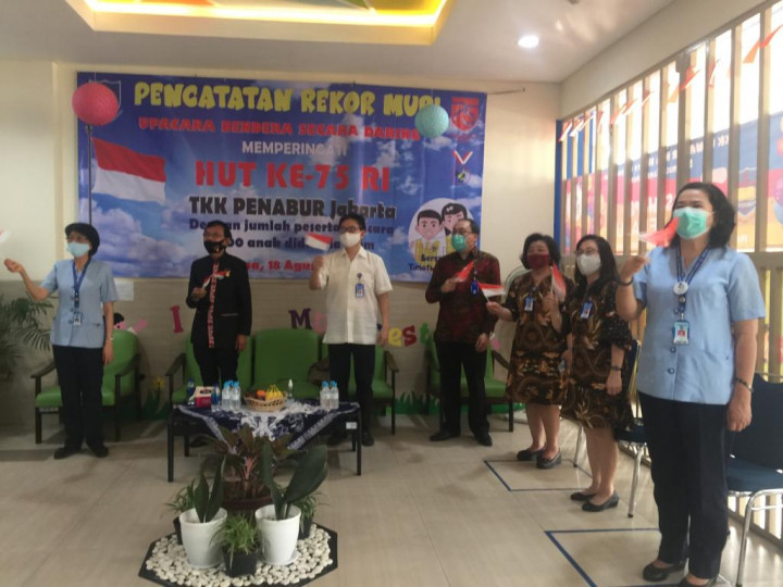 Upacara Kemerdekaan Virtual TKK Penabur Raih Rekor MURI