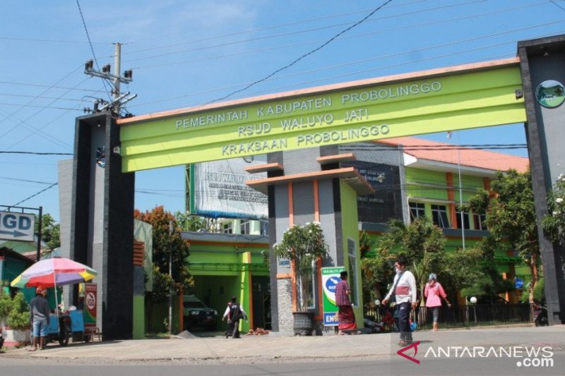  Ilustrasi suasana di depan RSUD Waluyo Jati Kraksaan Kabupaten Probolinggo. ANTARA/HO - Diskominfo Kabupaten Probolinggo