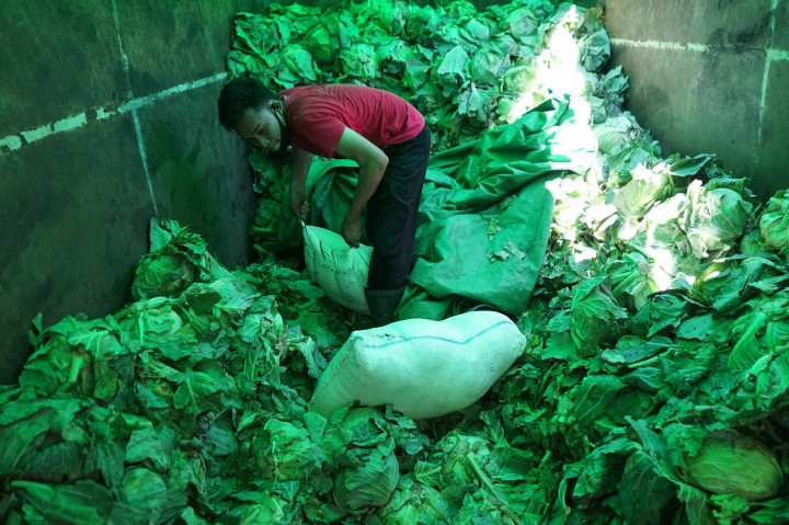 Ribuan Liter Miras Diselundupkan di Bawah Tumpukan Sayur