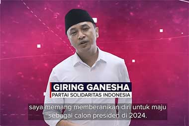 Musisi dan Politikus Giring Ganesha Maju Pencalonan Presiden 2024