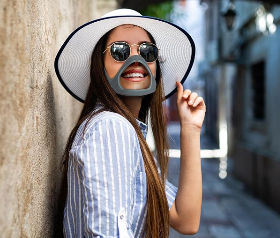 Masker Cliu mampu mendisinfeksi dirinya sendiri dan dapat mengukur kualitas udara serta detak jantung. (Foto: Dok. Instagram/@cliu.mask)