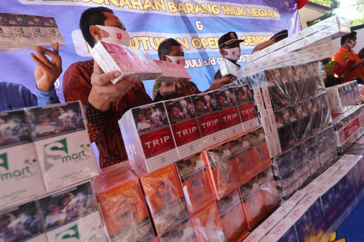 Bea Cukai Kediri Musnahkan Produk Tembakau Ilegal Senilai Rp206 Juta