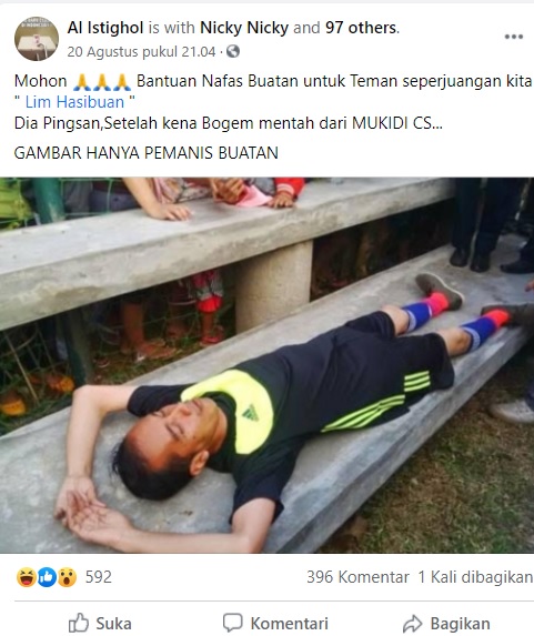 [Cak Fakta] Foto Jokowi Pingsan Butuh Nafas Buatan? Ini Faktanya