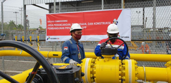 Pertagas Uji Coba Salurkan Gas Perdana ke Bumi Siak