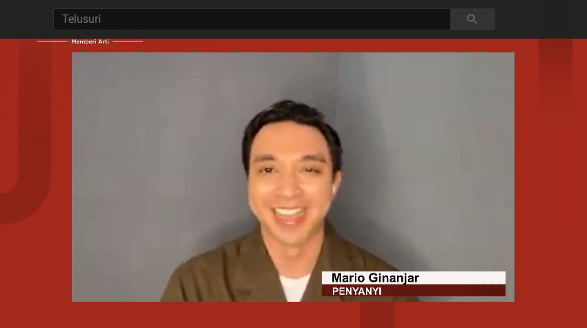 Mario Ginanjar di acara Ngobras Bareng Medcom