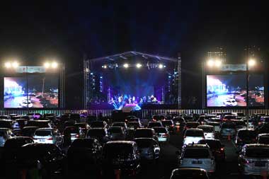 Konser Drive-In Pertama di Jakarta Sukses Digelar