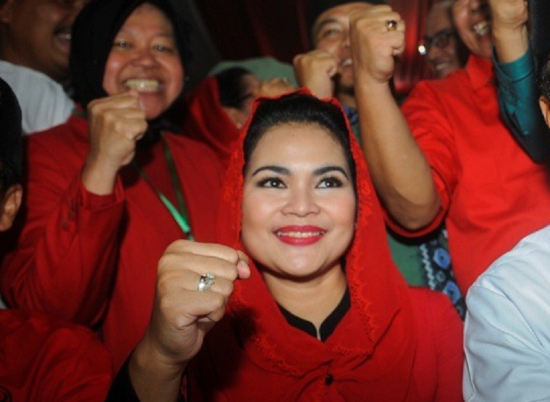 Jelang Rekomedasi Pilkada Surabaya, Puti Guntur-Whisnu Sakti Tiba di DPD PDIP Jatim