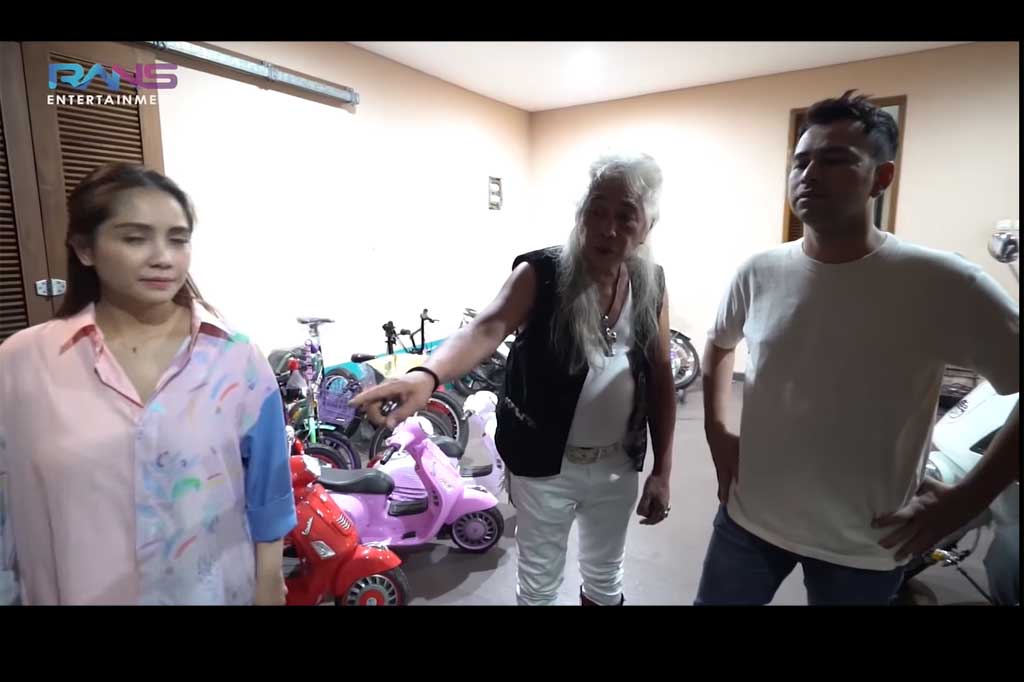 Nagita (kiri), Gideon Tengker (tengah), dan Raffi Ahmad (kanan) (Foto: YouTube RANS Entertainment)