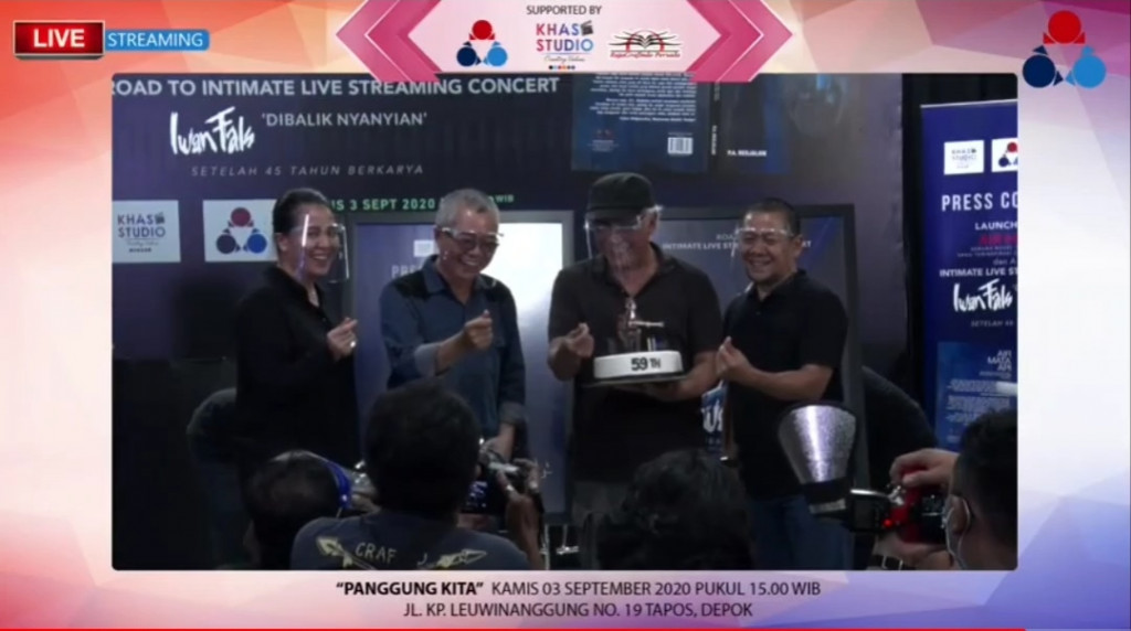 Jumpa pers novel Air Mata Api di Leuwinanggung, Depok, Jawa Barat, Kamis 3 September 2020. (Foto: Screenshot)