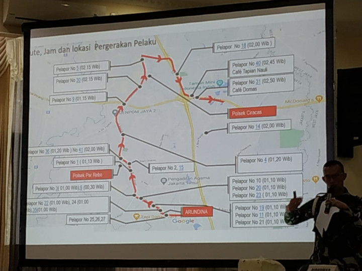 Pergerakan Prajurit Saat Menyerbu Polsek Ciracas