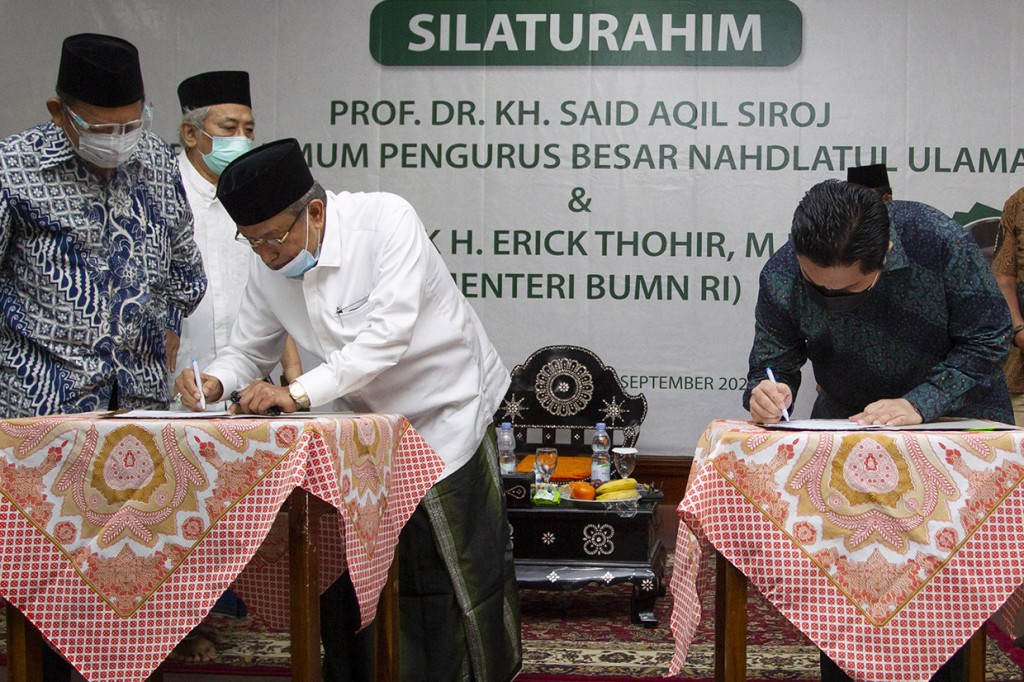 Erick Thohir-NU Kolaborasi Percepat Pemulihan Ekonomi