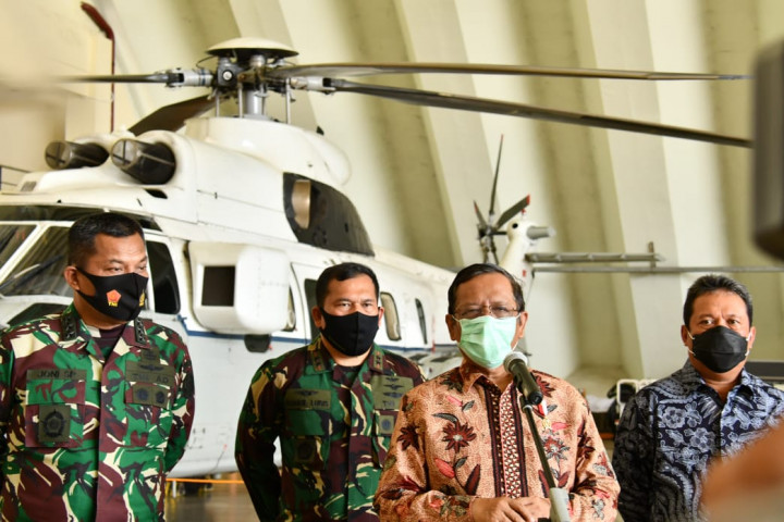 Menkopolhukam Gelar Latihan Penurunan Pesawat Udara Asing