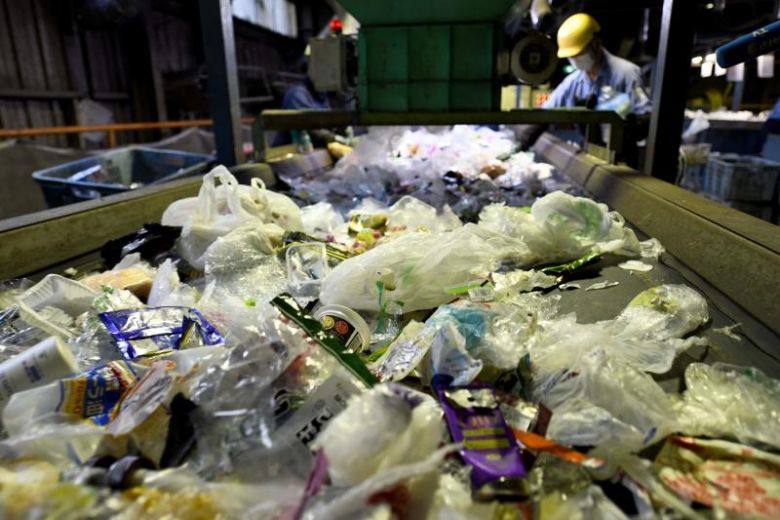 Sampah Daur Ulang di Jepang. Foto : AFP.