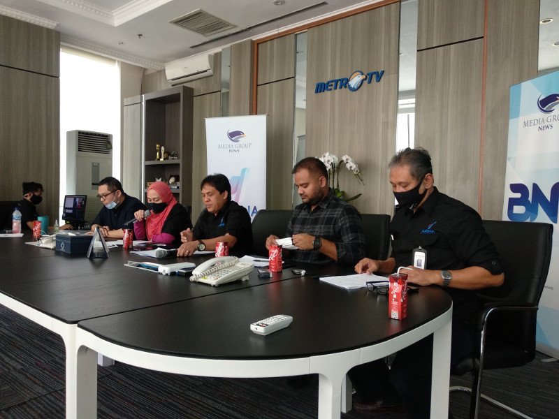 PT Mitra Media Digital Lima dalam evaluasi Magna Channel Kaltara dengan Komisi Penyiaran Indonesia (KPI) secara daring. Medcom.id/Sri Yanti Nainggolan