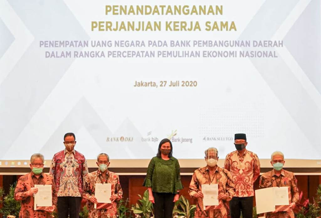 Dalam kurun waktu kurang dari satu bulan sejak dana PEN ditempatkan, bank bjb telah menyalurkan porsi pendanaan sebesar 32 persen dari total leverage dana PEN sebesar Rp5 triliun (Foto:Dok.bank bjb)