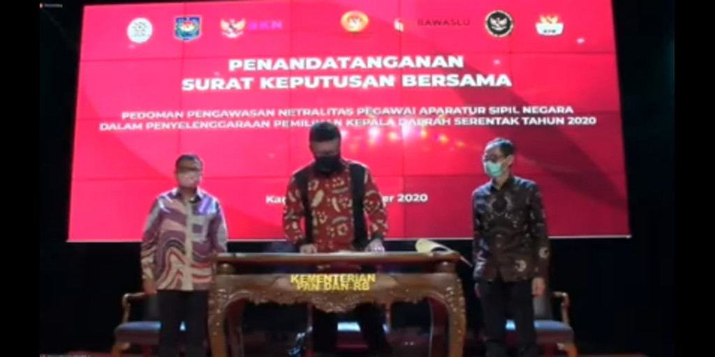 Pedoman Netralitas ASN di Pilkada Serentak 2020 Terbit