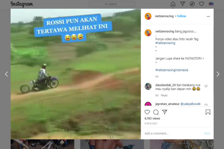 Asik Balapan Sampai Ban Belakang Lepas