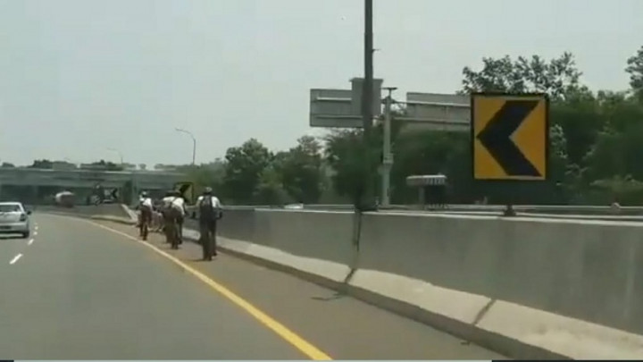 Polisi Selidiki Pesepeda Masuk Tol Jagorawi