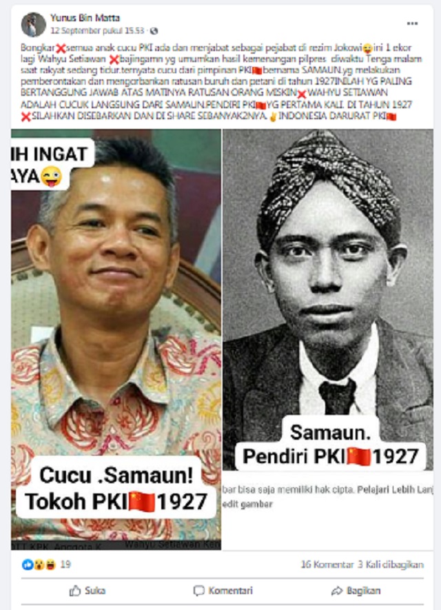Mantan Anggota KPU Ini Cucu Tokoh PKI? Simak Faktanya - Medcom.id