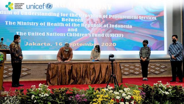 Kemenkes-UNICEF Kerja Sama Pengadaan Vaksin Covid-19 Harga Terjangkau