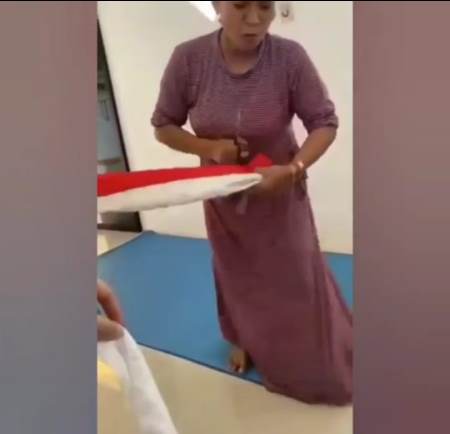 Jengkel dengan Anak, Ibu Gunting Bendera Merah Putih