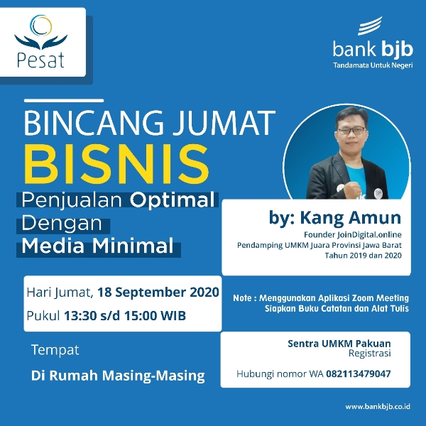Ingin Tahu Trik Promosi Agar Jualan Laris? Yuk Ikuti Bincang Bisnis Online bank bjb