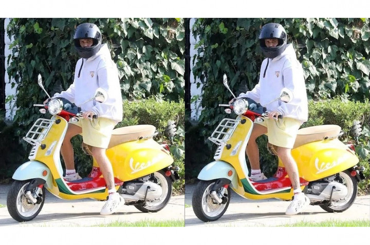 Gaya Justin Bieber Menaiki Vespa Primavera Sean Wotherspoon