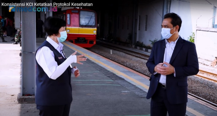 Penumpang KRL Mulai Disiplin Patuhi Protokol Kesehatan