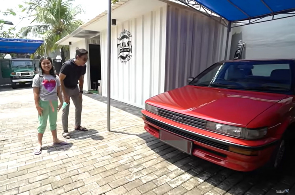 Toyota Corolla Twincam Liftback tahun 1988 ini memiliki kode AE92. Youtube/TaulanyTV