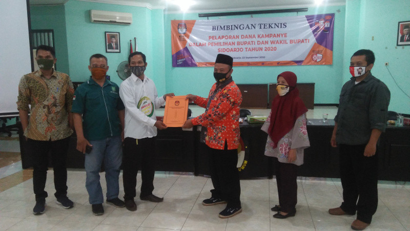 KPU Sidoarjo Umumkan Dua Paslon Lolos Verifikasi