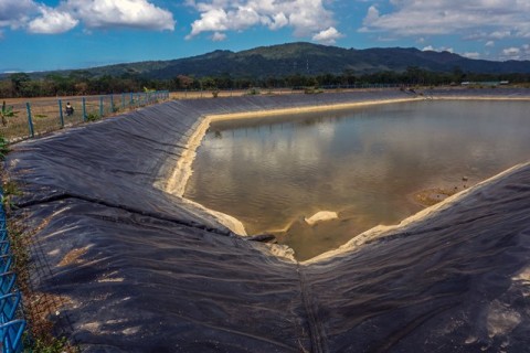 Tingkatkan Produksi Pertanian, Kementan Bangun Embung di Desa Kromengan