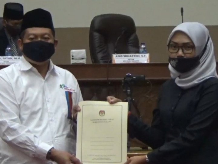 Petahana Pilbup Malang Dapat Nomor Urut 1