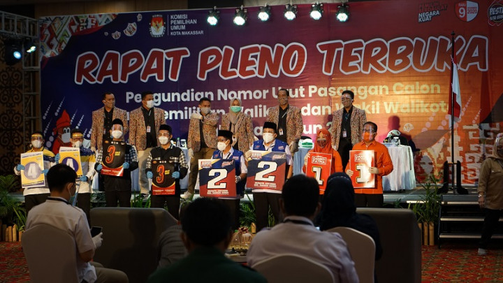 4 Paslon Resmi Bertarung pada Pilkada Makassar